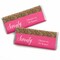 Big Dot of Happiness Chic 70th Birthday - Pink and Gold - Birthday Party Favors Candy Bar Wrappers - Set of 24